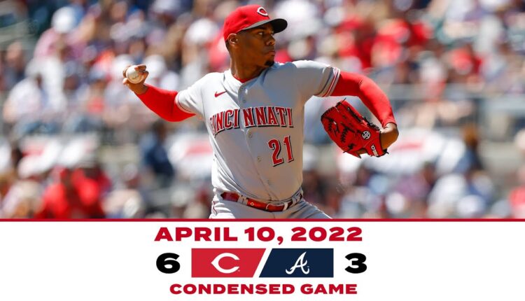 Condensed Game 4-10-22 Reds beat Braves 6-3