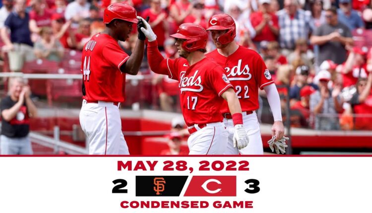Condensed Game 5-28-22 Reds beat Giants 3-2
