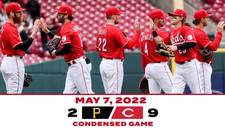 Condensed Game 5-7-22 Reds beat Pirates 9-2