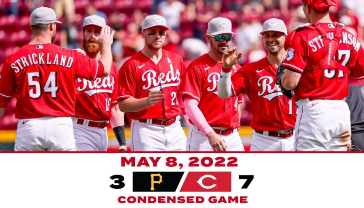 Condensed Game 5-8-22 Reds beat Pirates 7-3