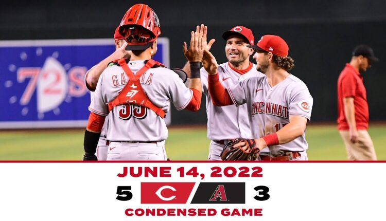 Condensed Game 6-14-22 Reds beat Diamondbacks 5-3