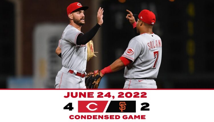 Condensed Game 6-24-22 Reds beat Giants 4-2
