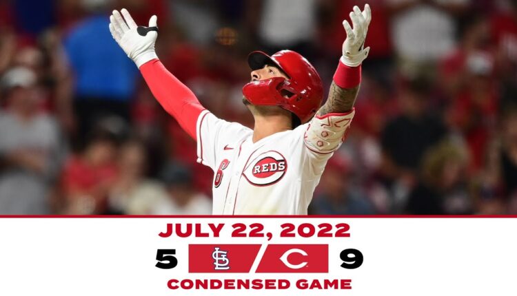 Condensed Game 7-22-22 Reds beat Cardinals 9-5