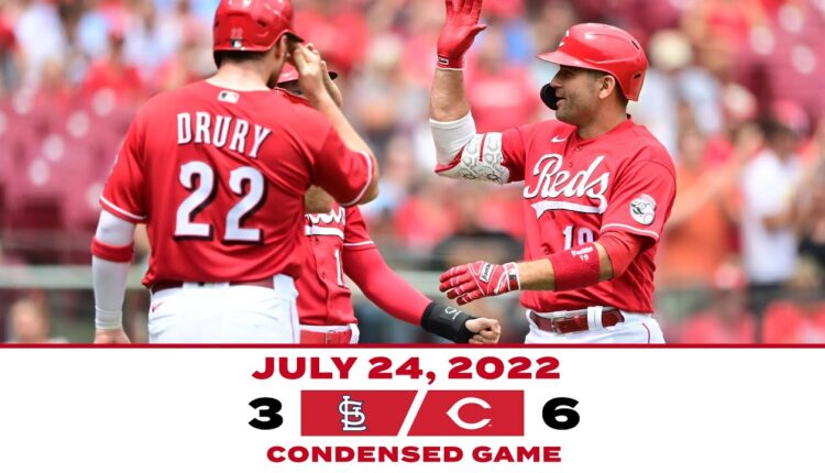 Condensed Game 7-24-22 Reds beat Cardinals 6-3