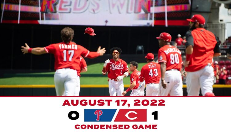 Condensed Game 8-17-22 Reds beat Phillies 1-0