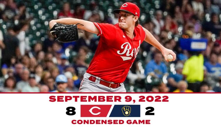 Condensed Game 9-9-22 Reds beat Milwaukee 8-2