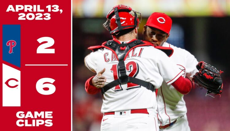 Game Clips 4-13-23 Reds beat Phillies 6-2