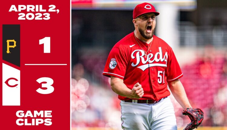 Game Clips 4-2-23 Reds beat Pirates 3-1