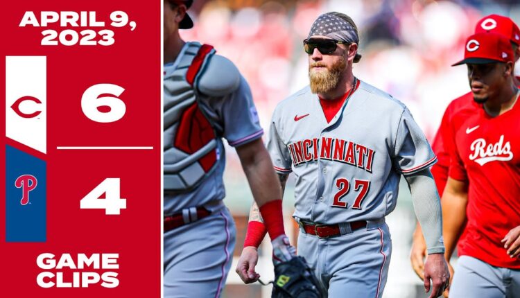 Game Clips 4-9-23 Reds beat Phillies 6-4