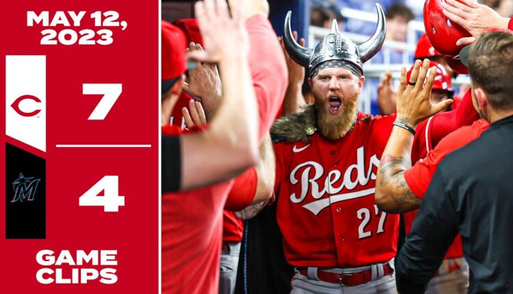 Game Clips 5-12-23 Reds beat Marlins 7-4