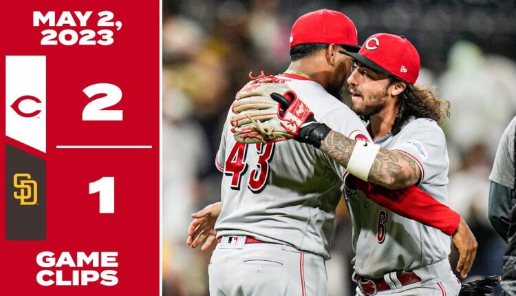 Game Clips 5-2-23 Reds beat Padres 2-1
