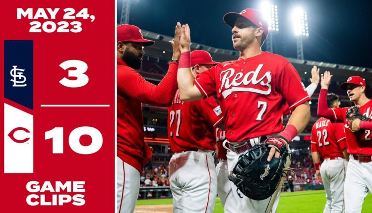 Game Clips 5-24-23 Reds beat Cardinals 10-3