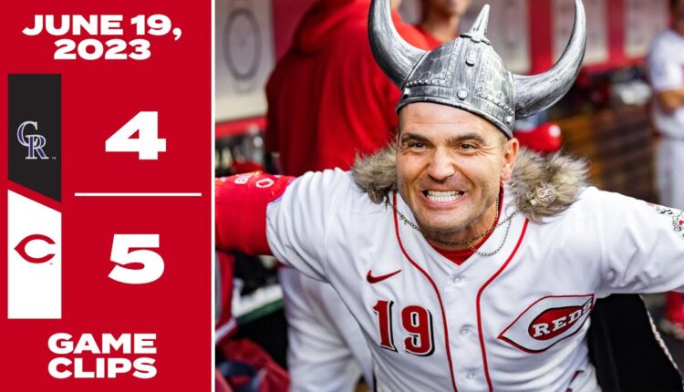 Game Clips 6-19-23 Reds beat Rockies 5-4