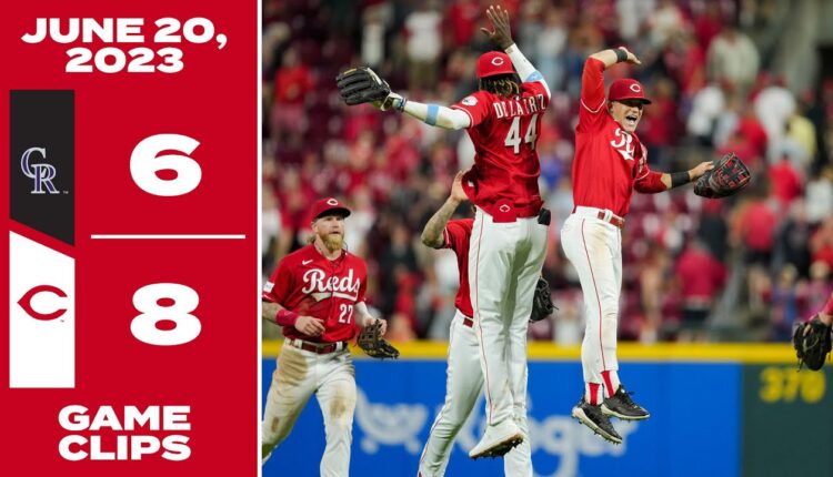 Game Clips 6-20-23 Reds beat Rockies 8-6