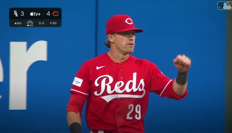 TJ Friedl robs potential home run from Andrew Vaughn