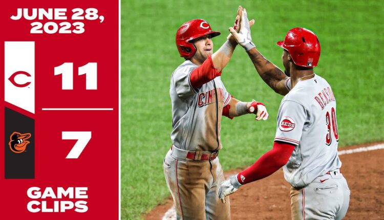 Game Clips 6-28-23 Reds beat Orioles 11-7