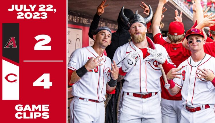 Game Clips 7-22-23 Reds beat Diamondbacks 4-2