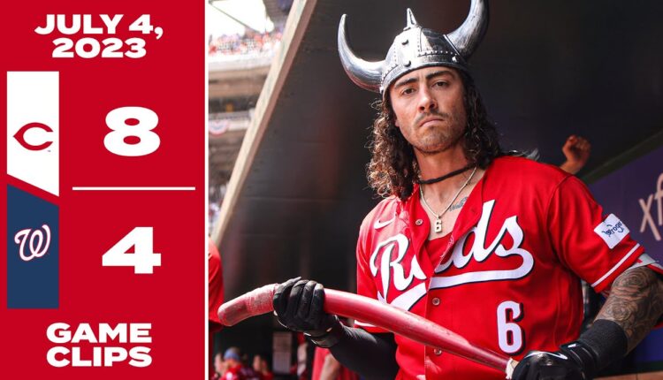 Game Clips 7-4-23 Reds beat Nationals 8-4