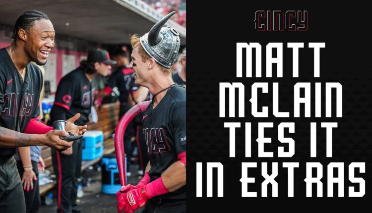 Matt McLain CRUSHES game-tying home run