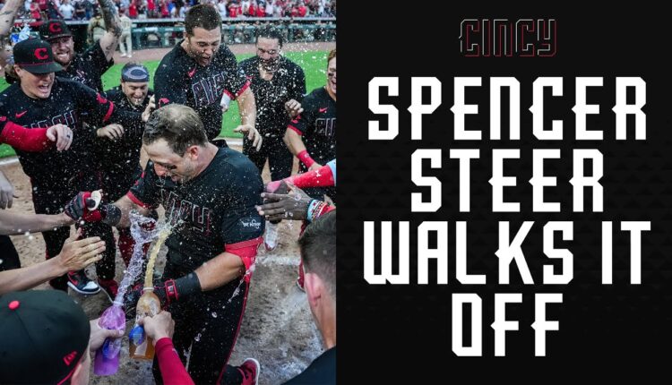 Spencer Steer's INSANE walk-off home run in extras