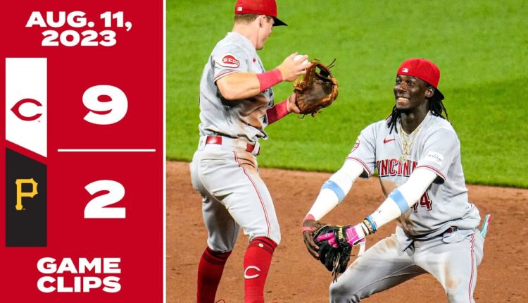 Game Clips 8-11-23 Reds beat Pirates 9-2