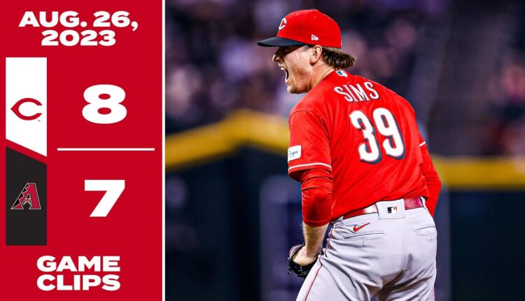 Game Clips 8-26-23 Reds beat Diamondbacks 8-7