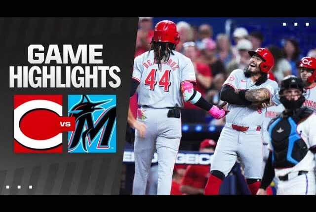 Reds vs. Marlins Game Highlights (8/5/24) | MLB Highlights