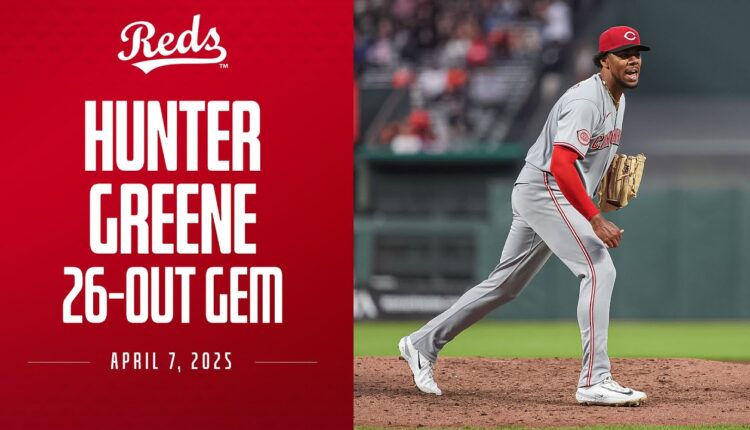 Hunter Greene's 26-Out Gem vs. Giants