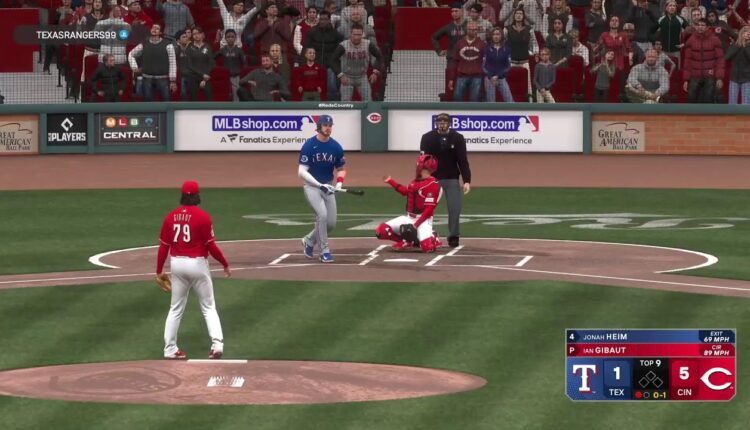 MLB NETWORK LEAGUE: 2025 SEASON - RANGERS (5-0) @ REDS (1-3)