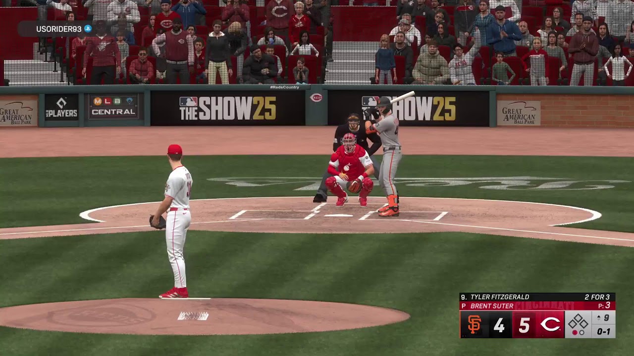 MLB NETWORK LEAGUE: 2025 SEASON - GIANTS (2-0) @ REDS (0-2)