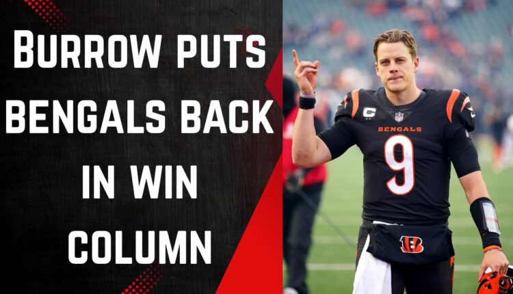 Welcome to the Jungle - Burrow Back in GROOVE as Bengals Improve to 3-2